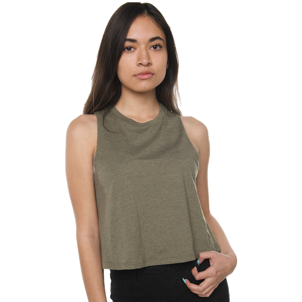 WOMEN'S  RACERBACK CROPPED TANK