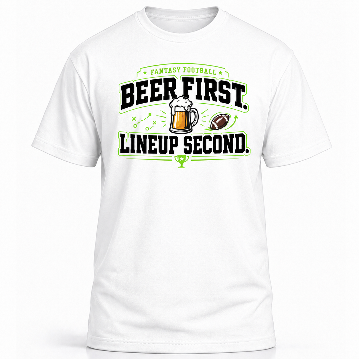 BEER FIRST. LINEUP SECOND.