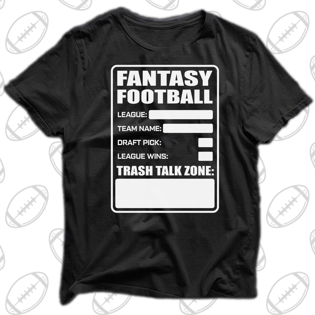 Fantasy Football Stat Sheet Shirt