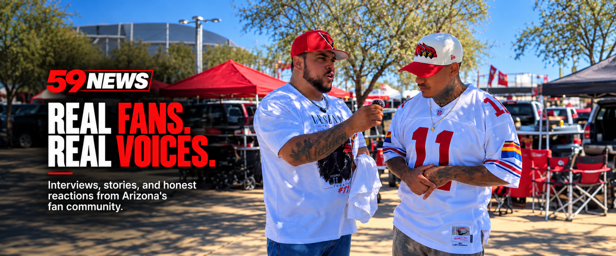 59 News fan interview at an Arizona football tailgate